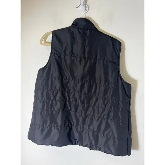 Kim Rogers Black Puff Vest Plus Large - Picture 2 of 3